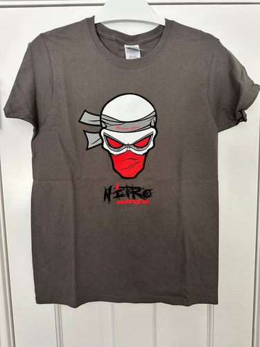 Women’s Grey Ninja Skull T-Shirt